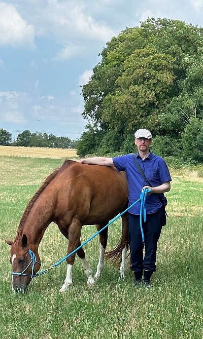 Johannes Chwalek mit Aragon (Ari)